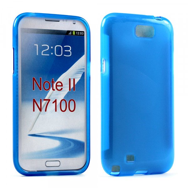Wholesale Note 2 TPU Gel Case (Blue)